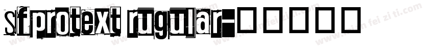 sfprotext rugular字体转换